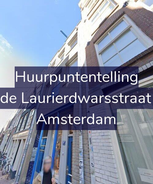 Foto gevel Huurpuntentelling voor Tweede Laurierdwarsstraat 51-A, Amsterdam