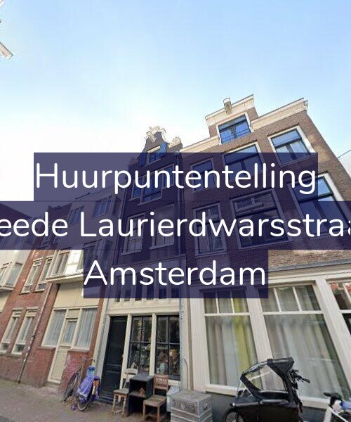 Foto gevel Huurpuntentelling voor Tweede Laurierdwarsstraat 8, Amsterdam
