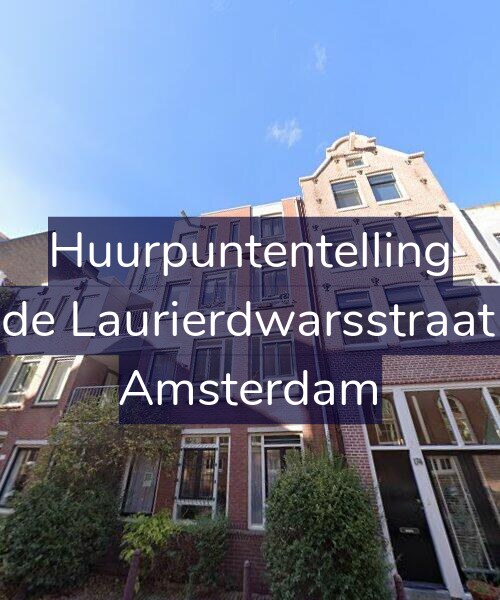 Foto gevel Huurpuntentelling voor Tweede Laurierdwarsstraat 30-B, Amsterdam