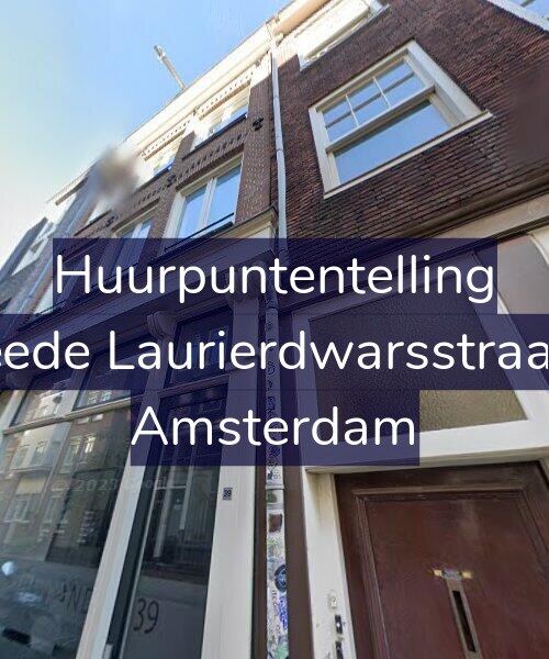 Foto gevel Huurpuntentelling voor Tweede Laurierdwarsstraat 33, Amsterdam