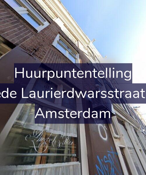 Foto gevel Huurpuntentelling voor Tweede Laurierdwarsstraat 43-2, Amsterdam
