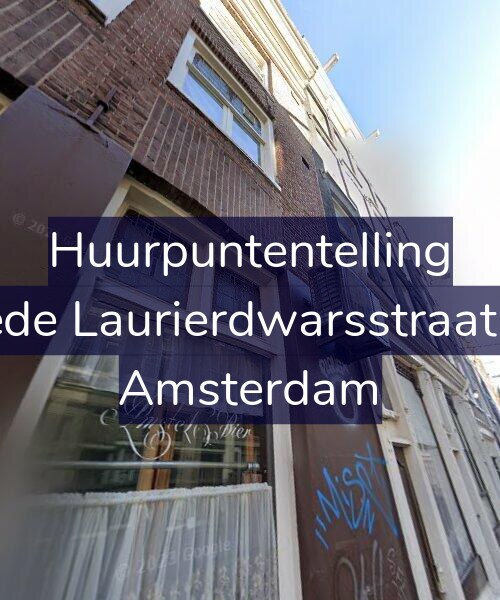 Foto gevel Huurpuntentelling voor Tweede Laurierdwarsstraat 43-1, Amsterdam