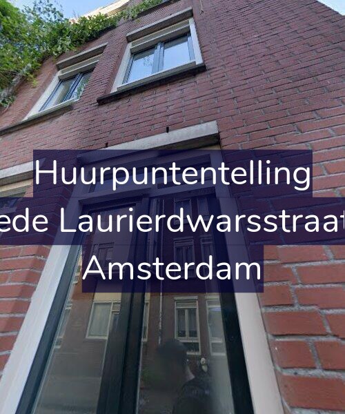 Foto gevel Huurpuntentelling voor Tweede Laurierdwarsstraat 7-C, Amsterdam