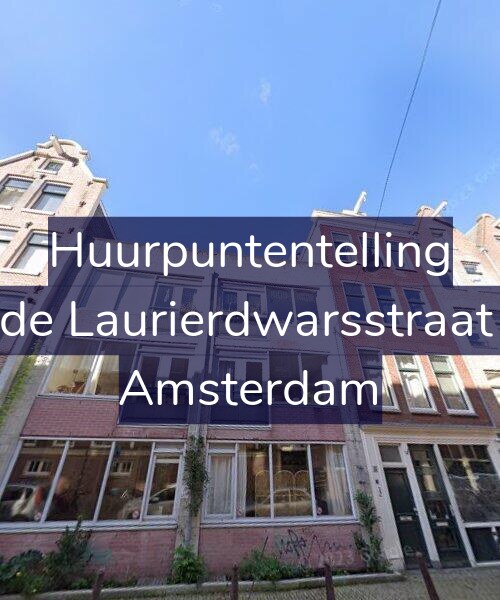 Foto gevel Huurpuntentelling voor Tweede Laurierdwarsstraat 34-D, Amsterdam