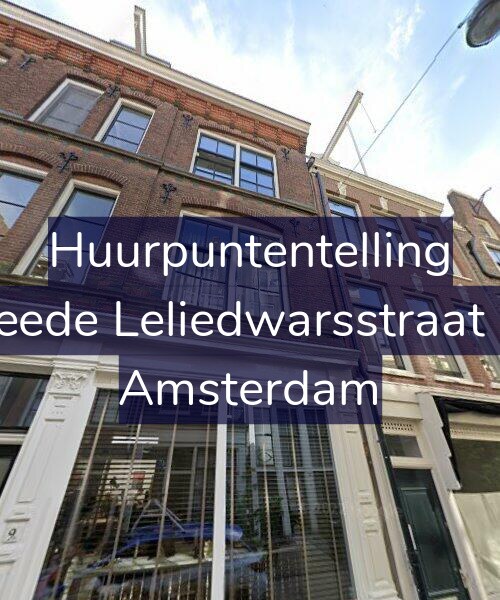 Foto gevel Huurpuntentelling voor Tweede Leliedwarsstraat 9-1, Amsterdam