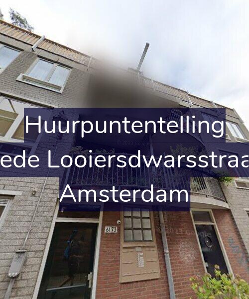 Foto gevel Huurpuntentelling voor Tweede Looiersdwarsstraat 67, Amsterdam
