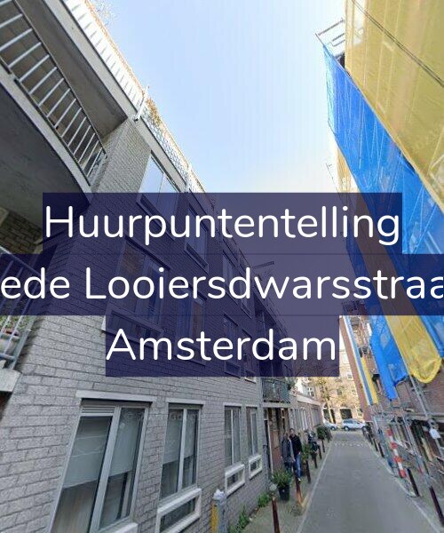 Foto gevel Huurpuntentelling voor Tweede Looiersdwarsstraat 53, Amsterdam
