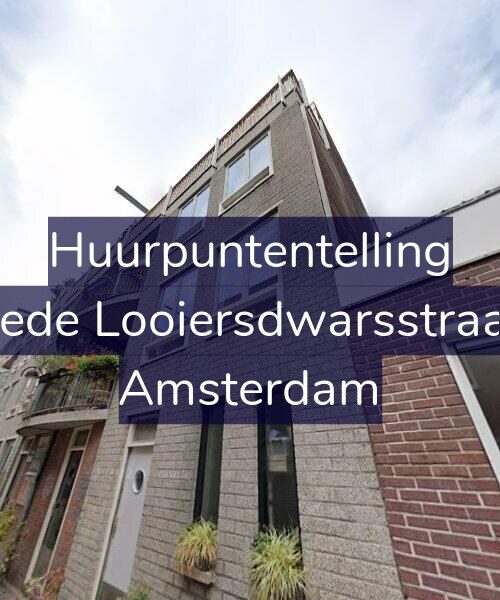 Foto gevel Huurpuntentelling voor Tweede Looiersdwarsstraat 61, Amsterdam