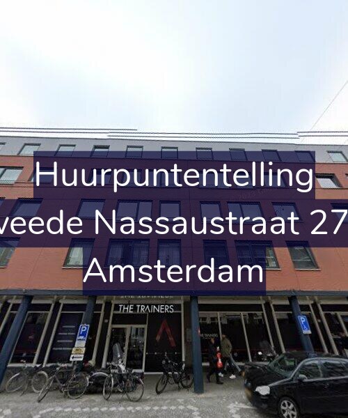 Foto gevel Huurpuntentelling voor Tweede Nassaustraat 27-B, Amsterdam