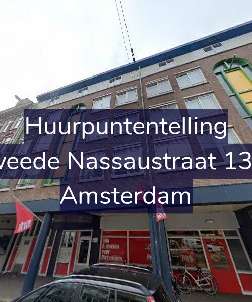 Foto gevel Huurpuntentelling voor Tweede Nassaustraat 13-D, Amsterdam