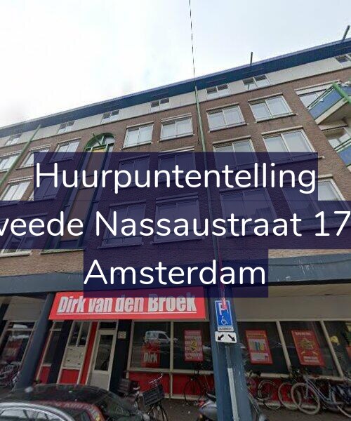 Foto gevel Huurpuntentelling voor Tweede Nassaustraat 17-B, Amsterdam