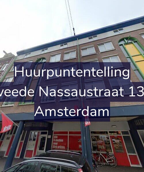 Foto gevel Huurpuntentelling voor Tweede Nassaustraat 13-C, Amsterdam