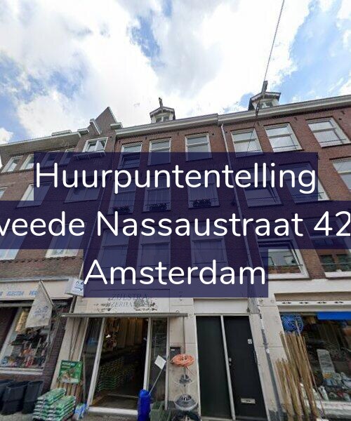 Foto gevel Huurpuntentelling voor Tweede Nassaustraat 42-1, Amsterdam