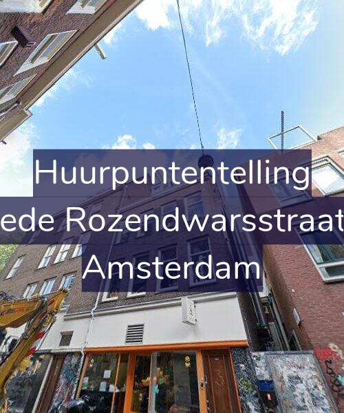 Foto gevel Huurpuntentelling voor Tweede Rozendwarsstraat 3-2, Amsterdam