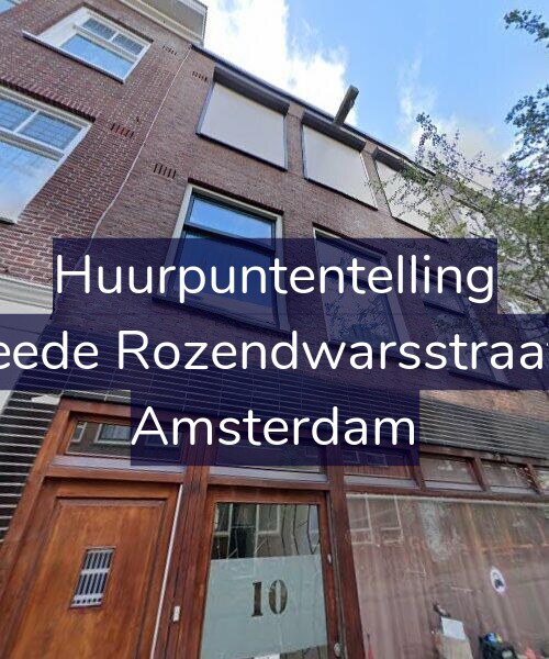 Foto gevel Huurpuntentelling voor Tweede Rozendwarsstraat 10, Amsterdam