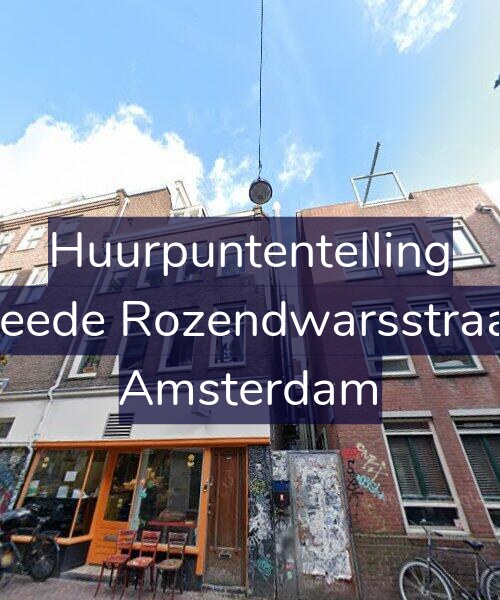 Foto gevel Huurpuntentelling voor Tweede Rozendwarsstraat 5, Amsterdam