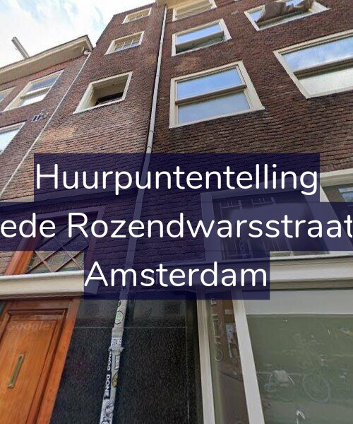 Foto gevel Huurpuntentelling voor Tweede Rozendwarsstraat 2-2, Amsterdam