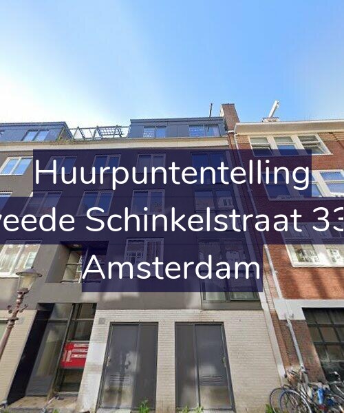 Foto gevel Huurpuntentelling voor Tweede Schinkelstraat 33-A, Amsterdam