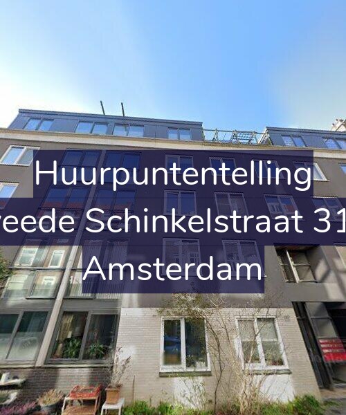 Foto gevel Huurpuntentelling voor Tweede Schinkelstraat 31-D, Amsterdam