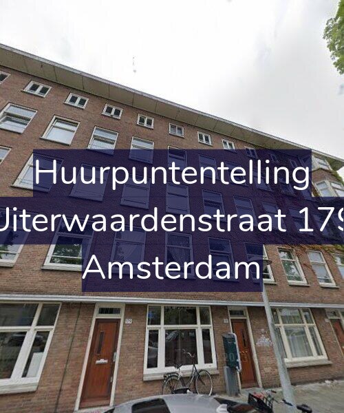 Foto gevel Huurpuntentelling voor Uiterwaardenstraat 179, Amsterdam