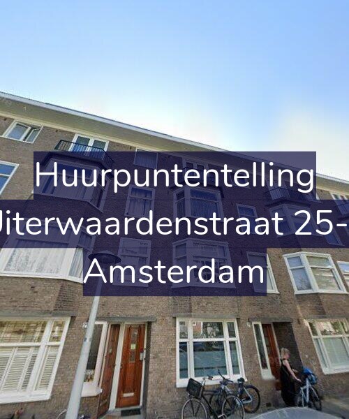 Foto gevel Huurpuntentelling voor Uiterwaardenstraat 25-1, Amsterdam