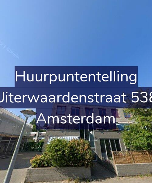 Foto gevel Huurpuntentelling voor Uiterwaardenstraat 538, Amsterdam