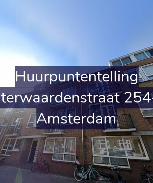 Foto gevel Huurpuntentelling voor Uiterwaardenstraat 254-1, Amsterdam