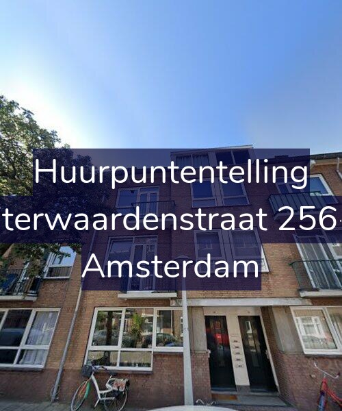 Foto gevel Huurpuntentelling voor Uiterwaardenstraat 256-1, Amsterdam