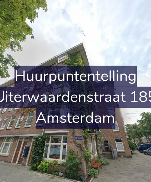 Foto gevel Huurpuntentelling voor Uiterwaardenstraat 185, Amsterdam