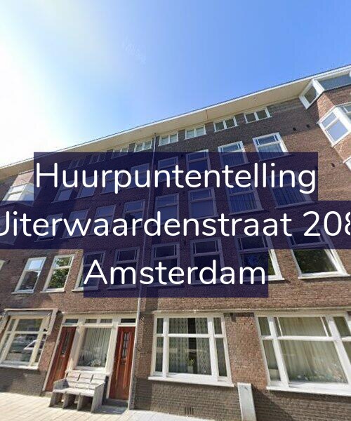 Foto gevel Huurpuntentelling voor Uiterwaardenstraat 208, Amsterdam