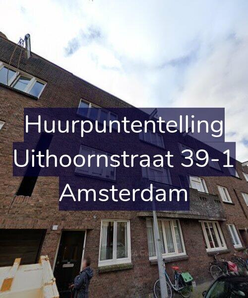 Foto gevel Huurpuntentelling voor Uithoornstraat 39-1, Amsterdam