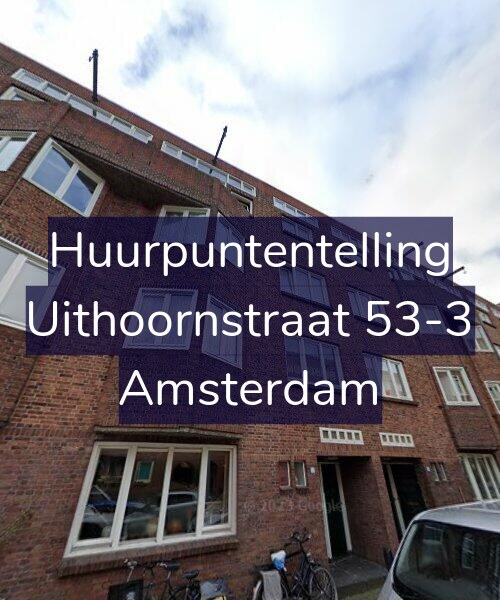 Foto gevel Huurpuntentelling voor Uithoornstraat 53-3, Amsterdam