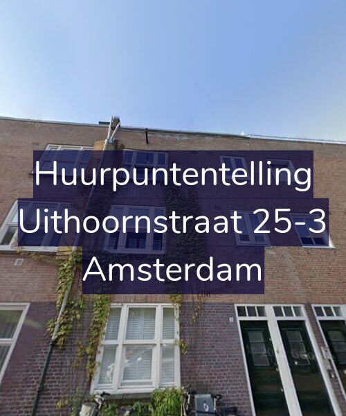 Foto gevel Huurpuntentelling voor Uithoornstraat 25-3, Amsterdam
