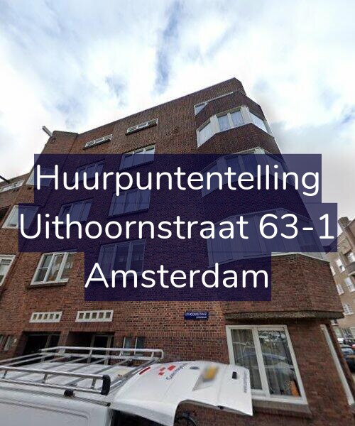 Foto gevel Huurpuntentelling voor Uithoornstraat 63-1, Amsterdam