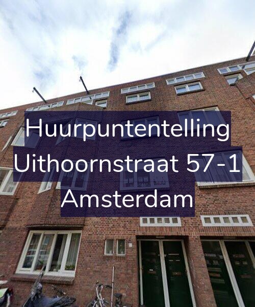 Foto gevel Huurpuntentelling voor Uithoornstraat 57-1, Amsterdam