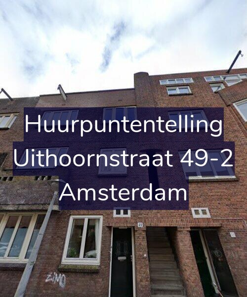 Foto gevel Huurpuntentelling voor Uithoornstraat 49-2, Amsterdam