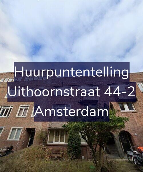 Foto gevel Huurpuntentelling voor Uithoornstraat 44-2, Amsterdam