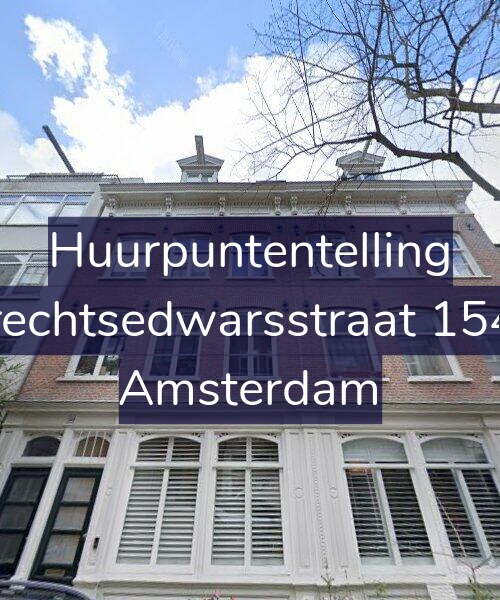 Foto gevel Huurpuntentelling voor Utrechtsedwarsstraat 154-1, Amsterdam