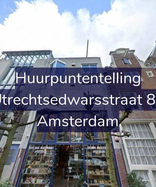 Foto gevel Huurpuntentelling voor Utrechtsedwarsstraat 88, Amsterdam