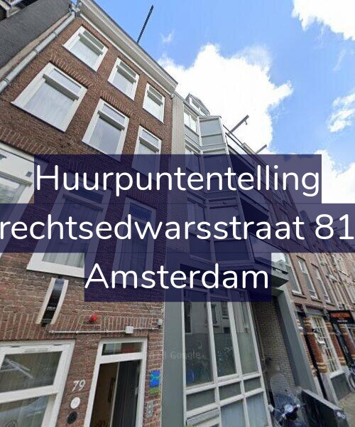 Foto gevel Huurpuntentelling voor Utrechtsedwarsstraat 81-B, Amsterdam