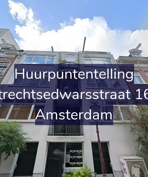 Foto gevel Huurpuntentelling voor Utrechtsedwarsstraat 160, Amsterdam