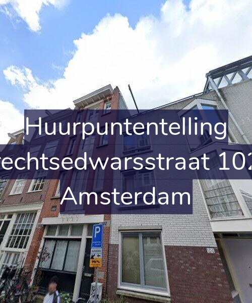 Foto gevel Huurpuntentelling voor Utrechtsedwarsstraat 102-2, Amsterdam