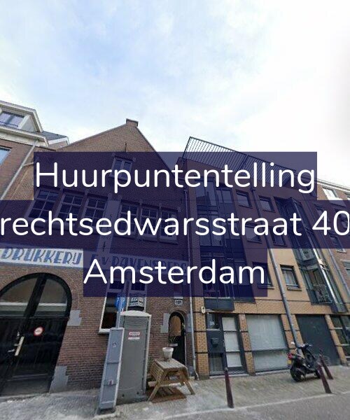 Foto gevel Huurpuntentelling voor Utrechtsedwarsstraat 40-1, Amsterdam