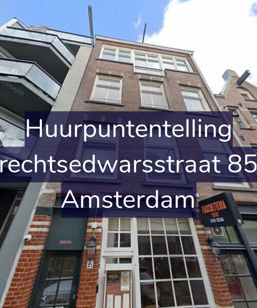 Foto gevel Huurpuntentelling voor Utrechtsedwarsstraat 85-B, Amsterdam