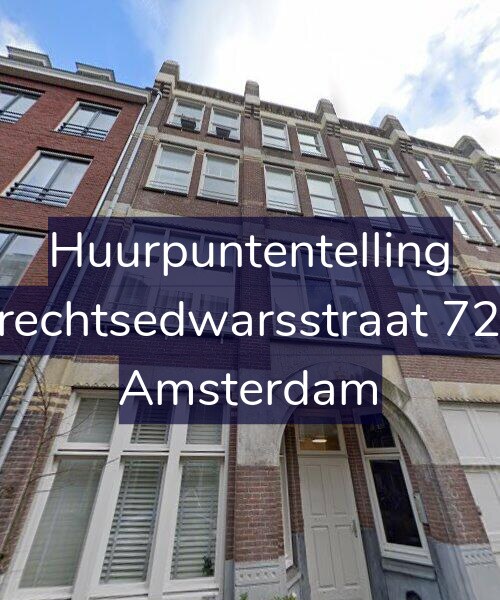 Foto gevel Huurpuntentelling voor Utrechtsedwarsstraat 72-A, Amsterdam