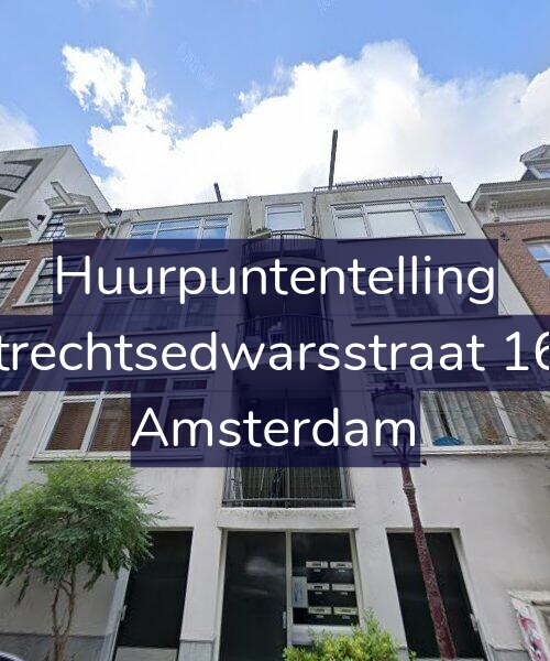 Foto gevel Huurpuntentelling voor Utrechtsedwarsstraat 166, Amsterdam