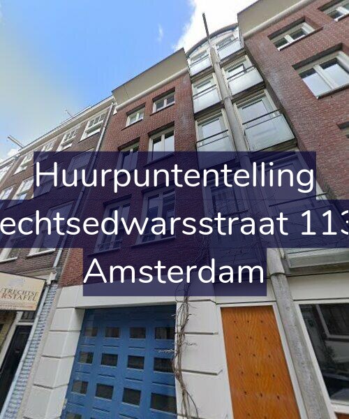 Foto gevel Huurpuntentelling voor Utrechtsedwarsstraat 113-A, Amsterdam