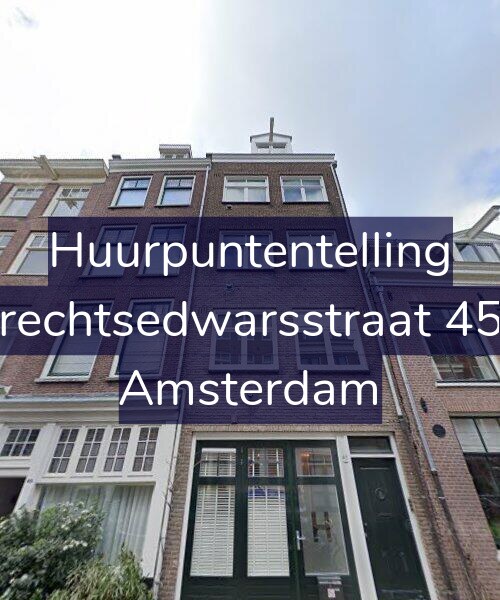 Foto gevel Huurpuntentelling voor Utrechtsedwarsstraat 45-1, Amsterdam