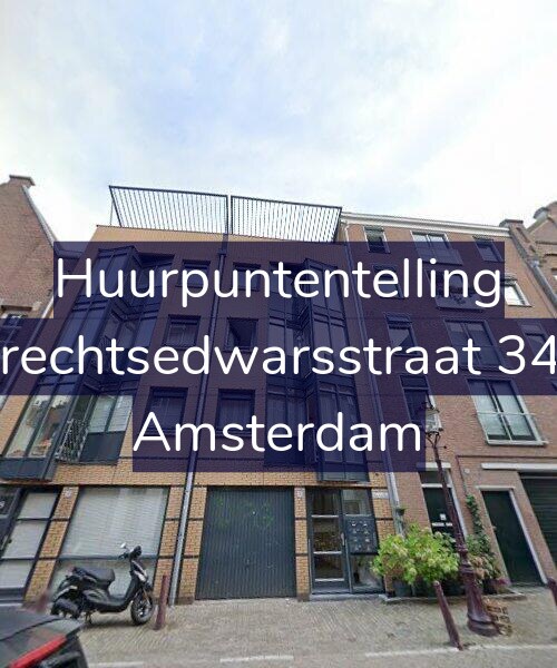 Foto gevel Huurpuntentelling voor Utrechtsedwarsstraat 34-F, Amsterdam