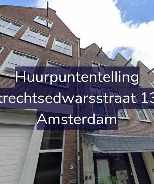 Foto gevel Huurpuntentelling voor Utrechtsedwarsstraat 139, Amsterdam